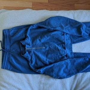 Tna COZYAF PERFECT 1/4 ZIP SWEATSHIRT & COZYAF PERFECT SWEATPANT SET